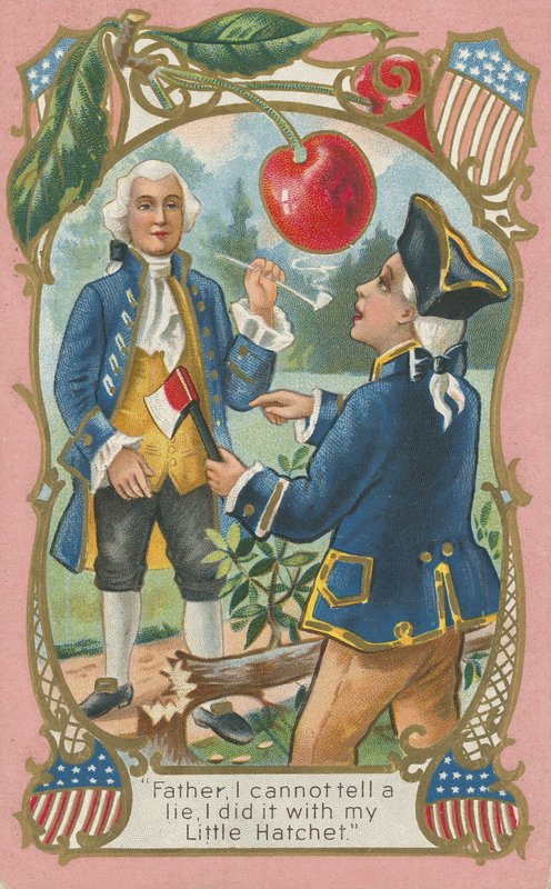 George Washington che confessa a suo padre da American School