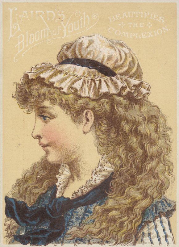 Ragazza con cappello da domestica da American School