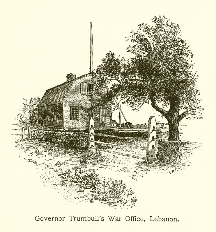 Ufficio di Guerra del Governatore Trumbull, Lebanon, Connecticut da American School