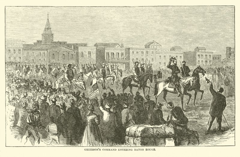 Il comando di Grierson entra a Baton Rouge, aprile 1863 da American School