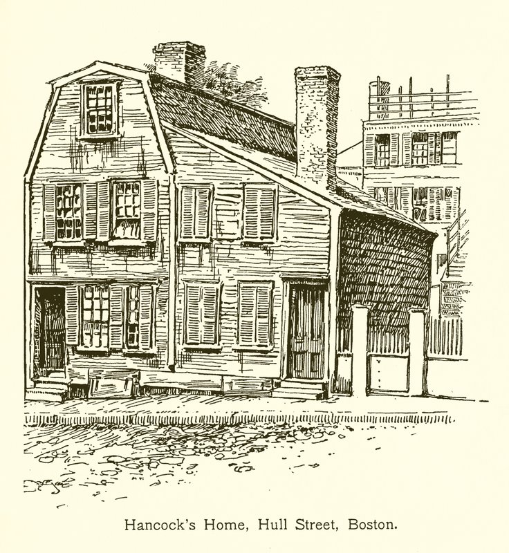 Casa di Hancock, Hull Street, Boston da American School