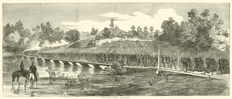 Hanover Ferry, attraversamento del Pamunkey, giugno 1864 da American School