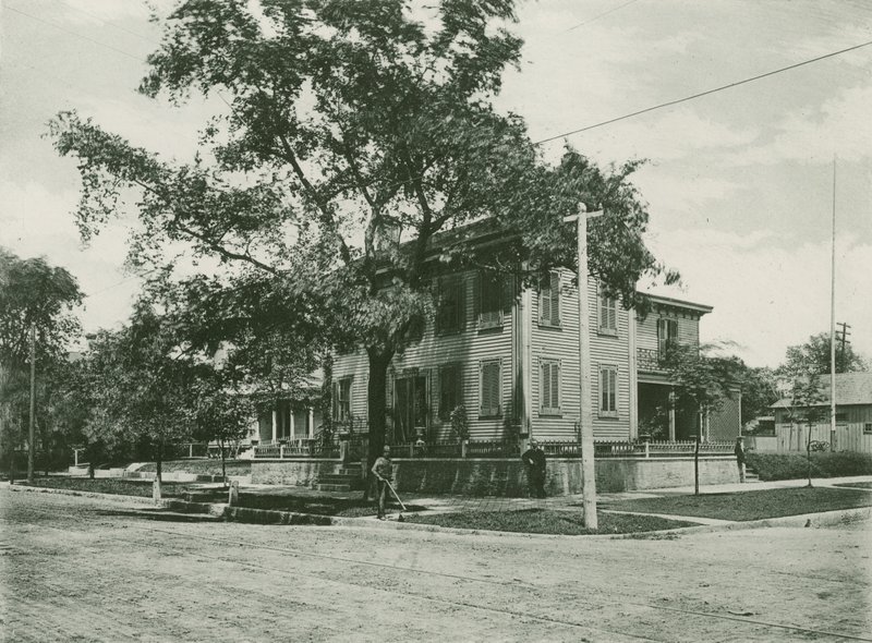 Casa di Abraham Lincoln nel 1861 da American School