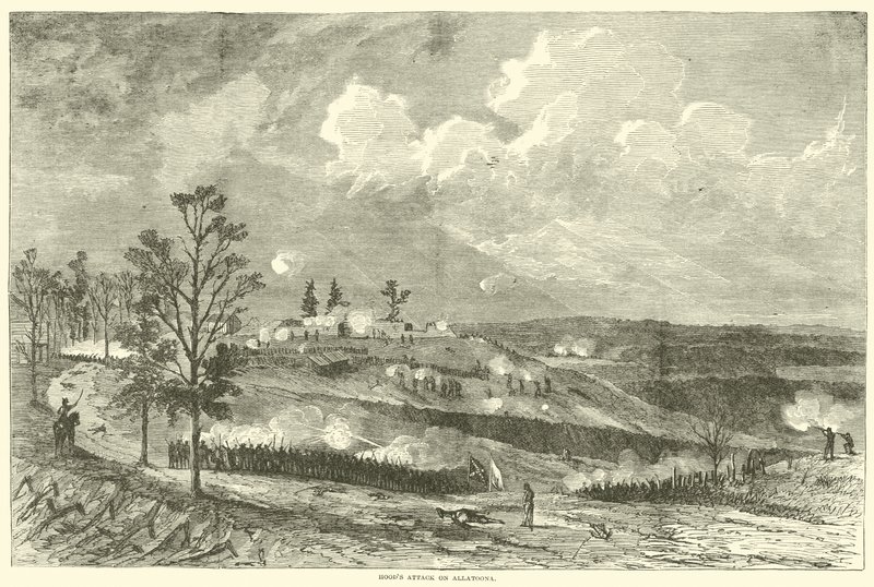 Attacco di Hood su Allatoona, ottobre 1864 da American School