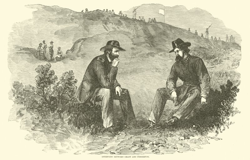 Intervista tra Grant e Pemberton, luglio 1863 da American School