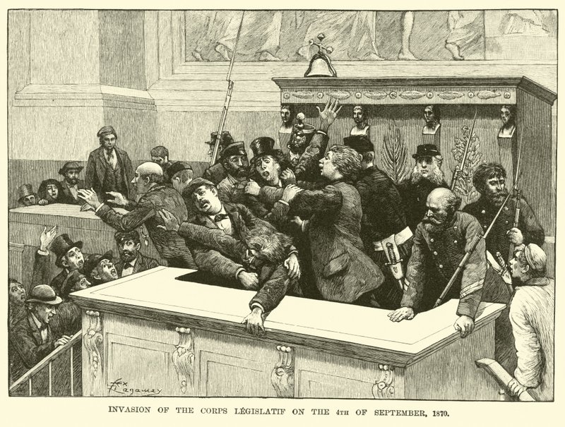 Invasione del Corpo Legislativo il 4 settembre 1870 da American School