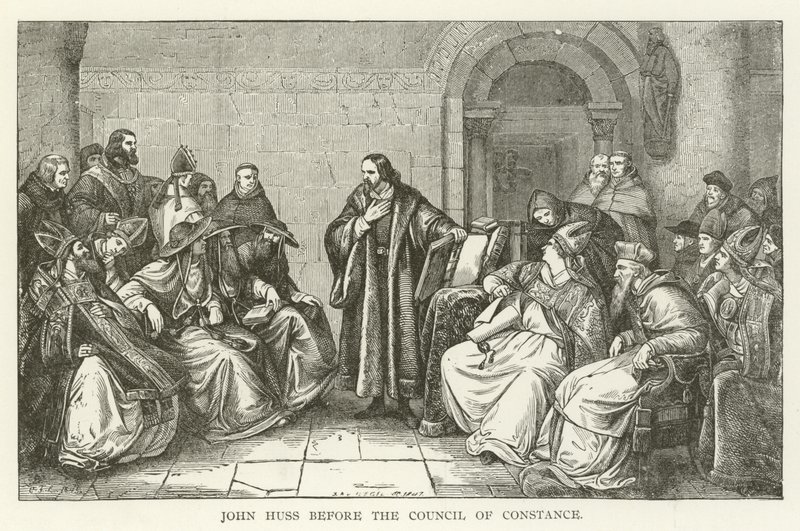 Jan Hus davanti al Concilio di Costanza da American School