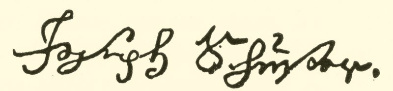 Joseph Schuster, 1748-1812, firma da American School