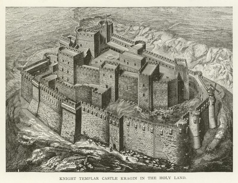 Castello dei Cavalieri Templari a Kragin in Terra Santa da American School