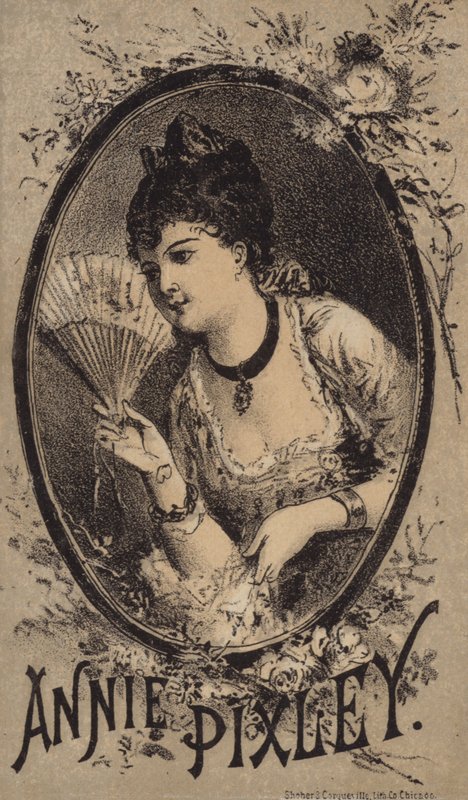 Signora con ventaglio da American School