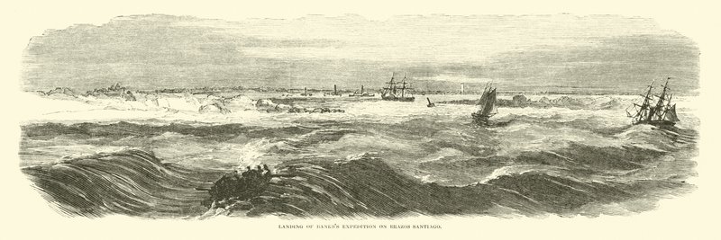 Sbarco della spedizione di Banks su Brazos Santiago, novembre 1863 da American School