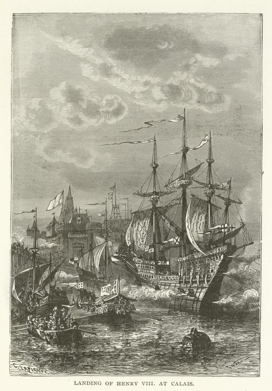 Sbarco di Enrico VIII a Calais da American School