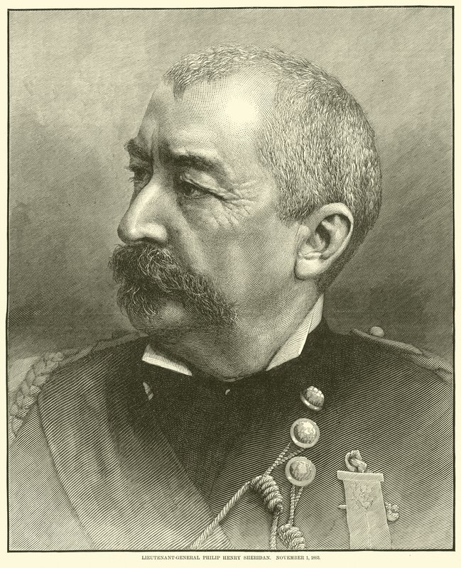 Tenente generale Philip Henry Sheridan, 1 novembre 1883, maggio 1864 da American School