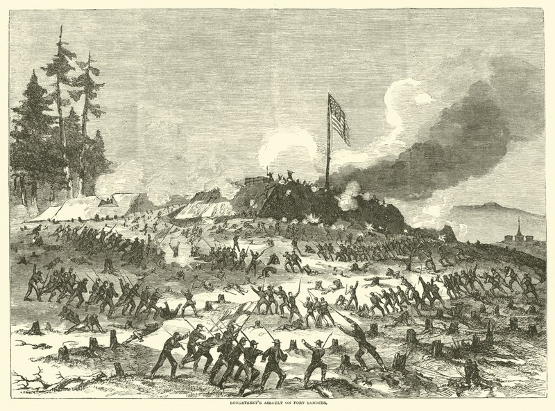 Assalto di Longstreet a Forte Sanders, novembre 1863 da American School