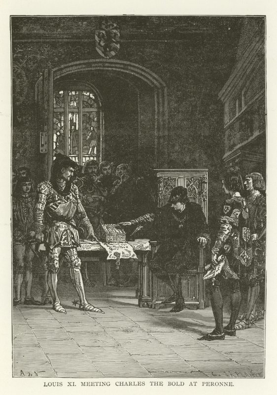 Luigi XI incontra Carlo il Temerario a Peronne da American School