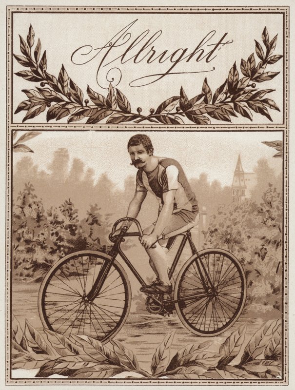 Uomo in bicicletta da American School