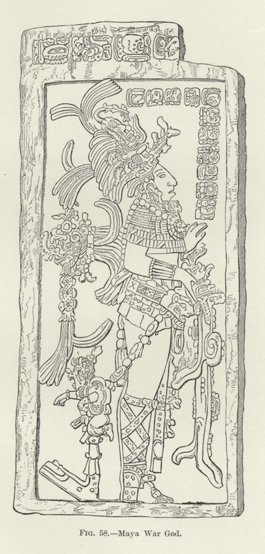 Dio della guerra Maya da American School