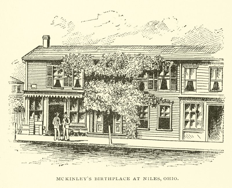 Luogo di nascita di McKinley a Niles, Ohio da American School