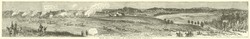 Mine Run, centro della posizione confederata, novembre 1863 da American School