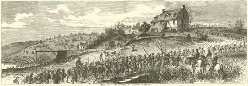 Mine Run, riattraversamento a Germania Ford, novembre 1863 da American School