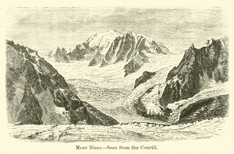 Monte Bianco, visto dal Courtil da American School