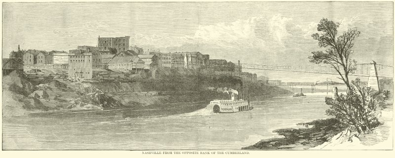 Nashville dalla riva opposta del Cumberland, dicembre 1864 da American School
