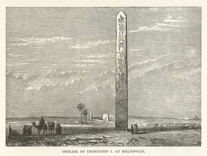 Obelisco di Usurtasen I a Eliopoli da American School