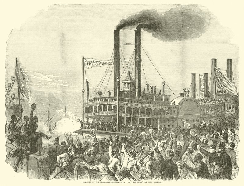 Apertura del Mississippi, arrivo dell