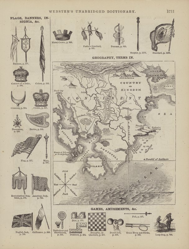 Pagina tratta dal Dizionario completo di Webster (George Bell da American School