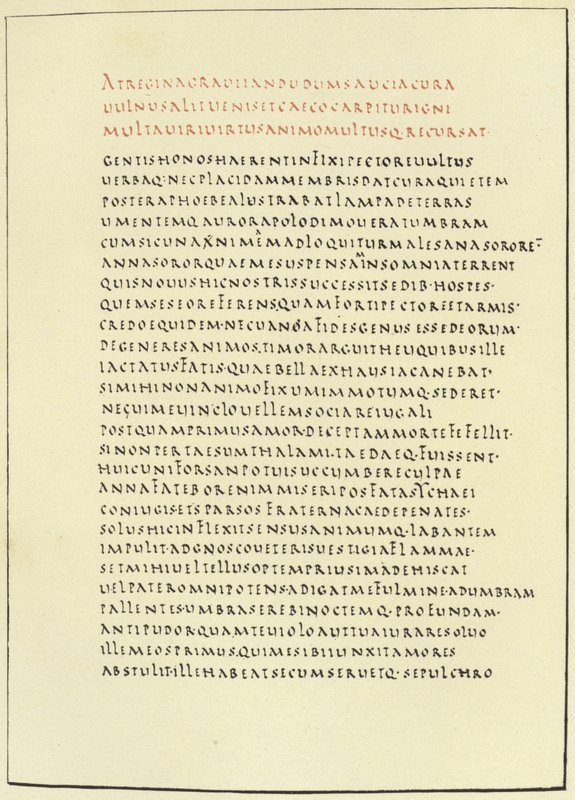 Pagina dal Virgilio di Firenze da American School