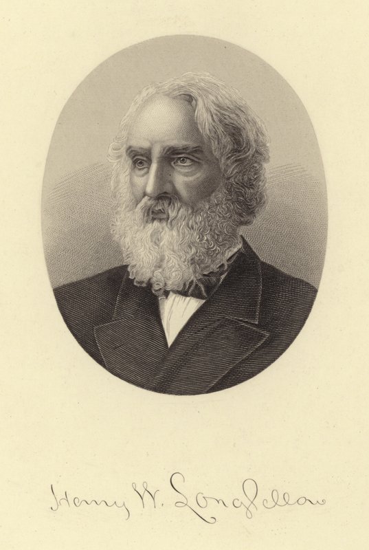Ritratto di Henry Wadsworth Longfellow da American School