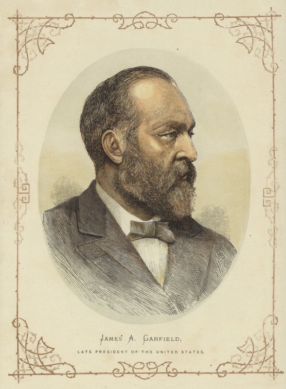 Ritratto di James A Garfield da American School