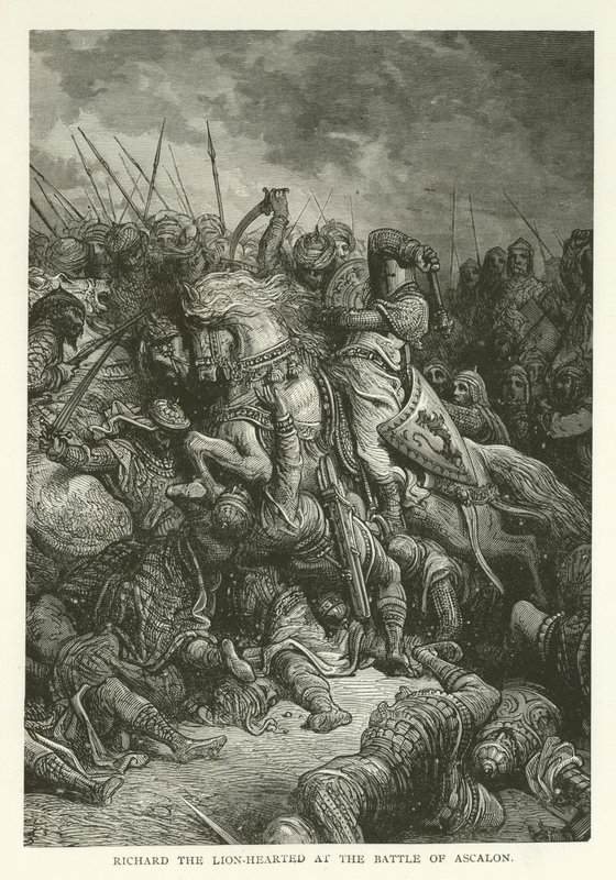Riccardo Cuor di Leone alla Battaglia di Ascalona, 1192 da American School
