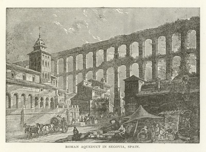 Acquedotto Romano a Segovia, Spagna da American School
