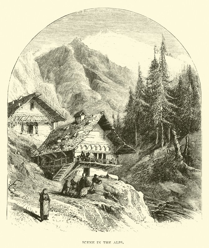 Scena nelle Alpi da American School