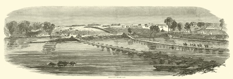 Ponti di Sedgwick posati, maggio 1863 da American School