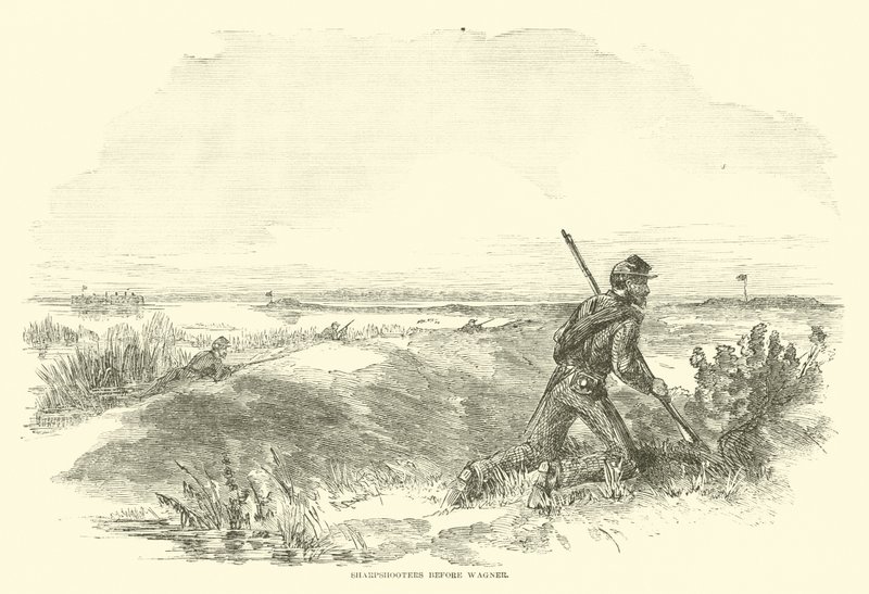 Cecchini davanti a Wagner, agosto 1863 da American School