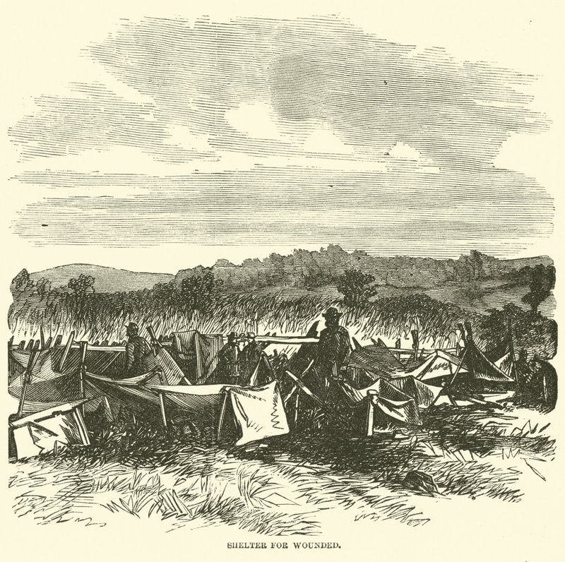 Rifugio per feriti, settembre 1862 da American School