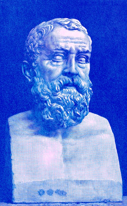 Solone, illustrazione da History of Greece di Victor Duruy, pubblicato nel 1890 da American School