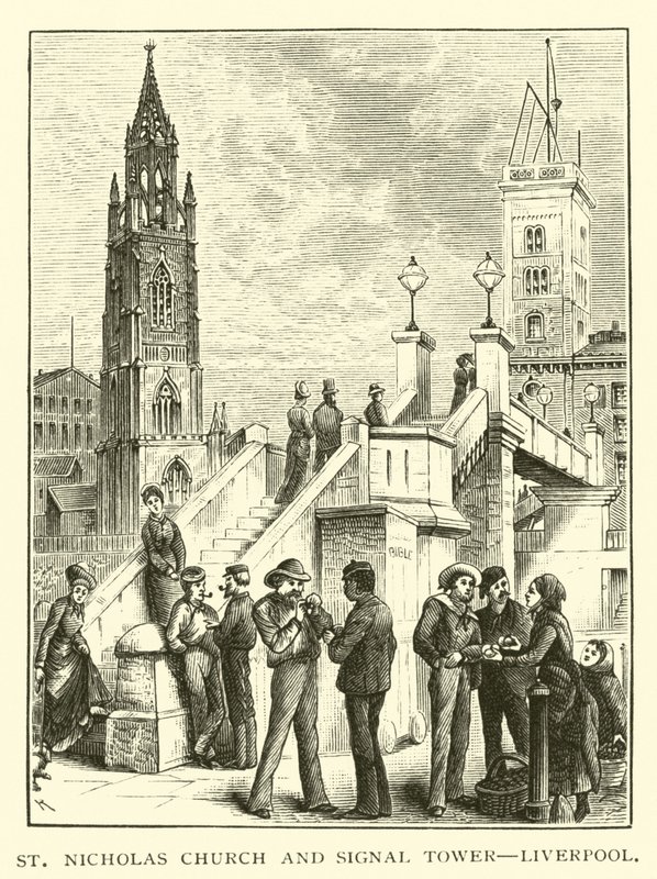 Chiesa di San Nicola e Torre del Segnale, Liverpool da American School