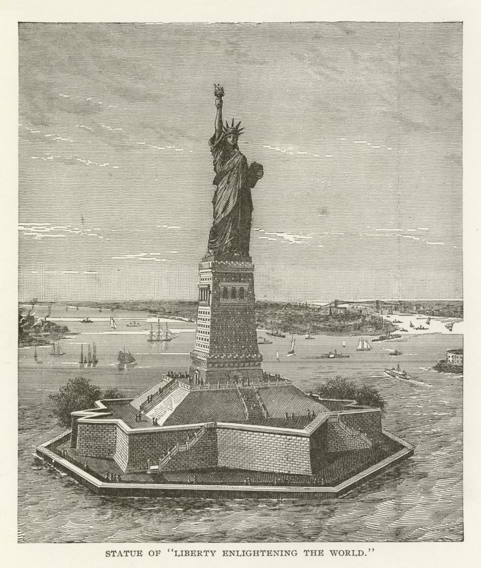 Statua della Libertà che illumina il mondo da American School