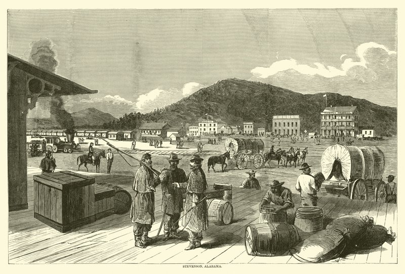 Stevenson, Alabama, agosto 1863 da American School