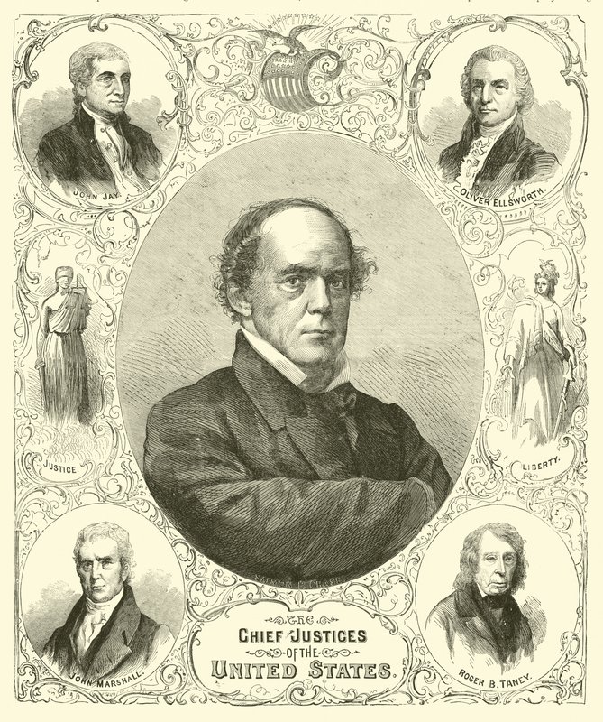 I giudici supremi degli Stati Uniti, agosto 1864 da American School