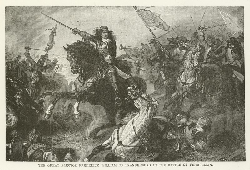Il Grande Elettore Federico Guglielmo di Brandeburgo nella Battaglia di Fehrbellin da American School