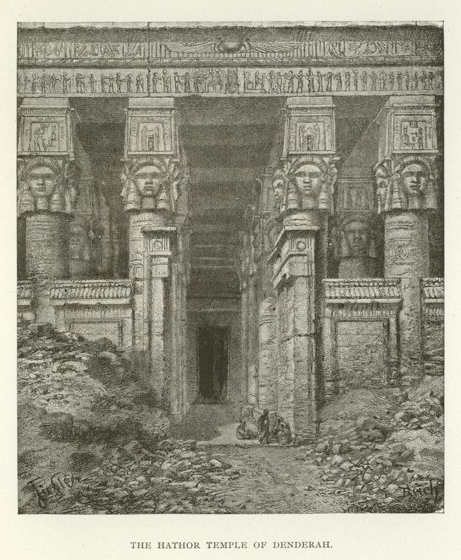 Il Tempio di Hathor a Dendera da American School