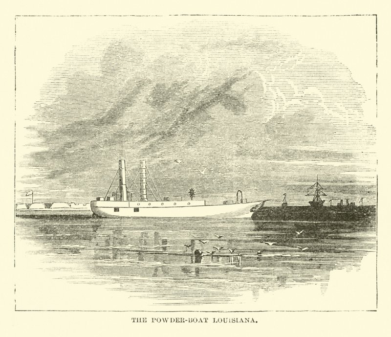 La nave polveriera Louisiana, dicembre 1864 da American School