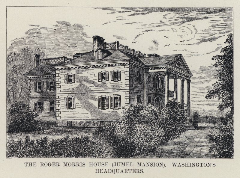 La casa di Roger Morris, Jumel Mansion, quartier generale di Washington da American School