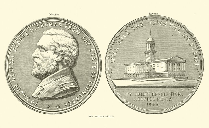 La Medaglia di Thomas, ottobre 1863 da American School
