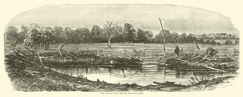 Il campo di grano dove cadde Reynolds, luglio 1863 da American School