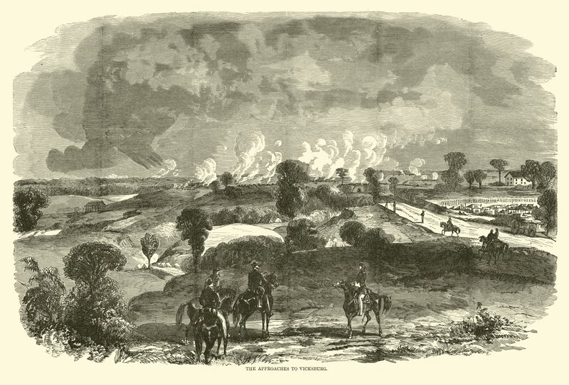 Gli approcci a Vicksburg, maggio 1863 da American School